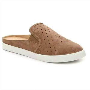BCBG Yerra Suede Slip On Sneaker Mules
